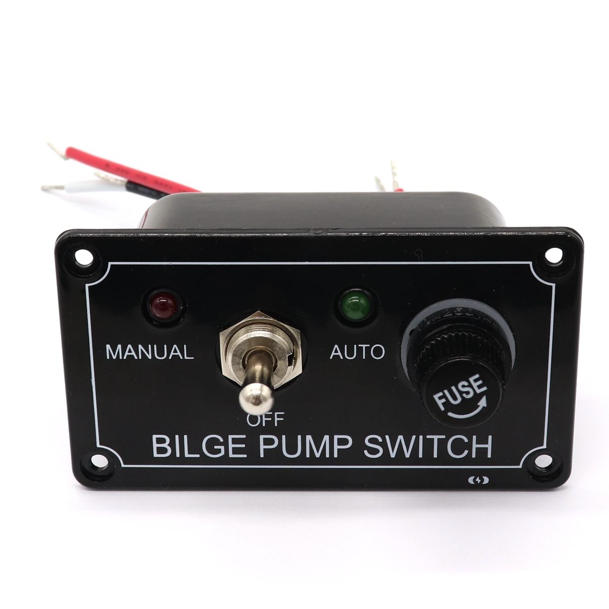 2020 12V DC Rocker Switch Panel ON OFF ON Bilge Pump Switch Panel With