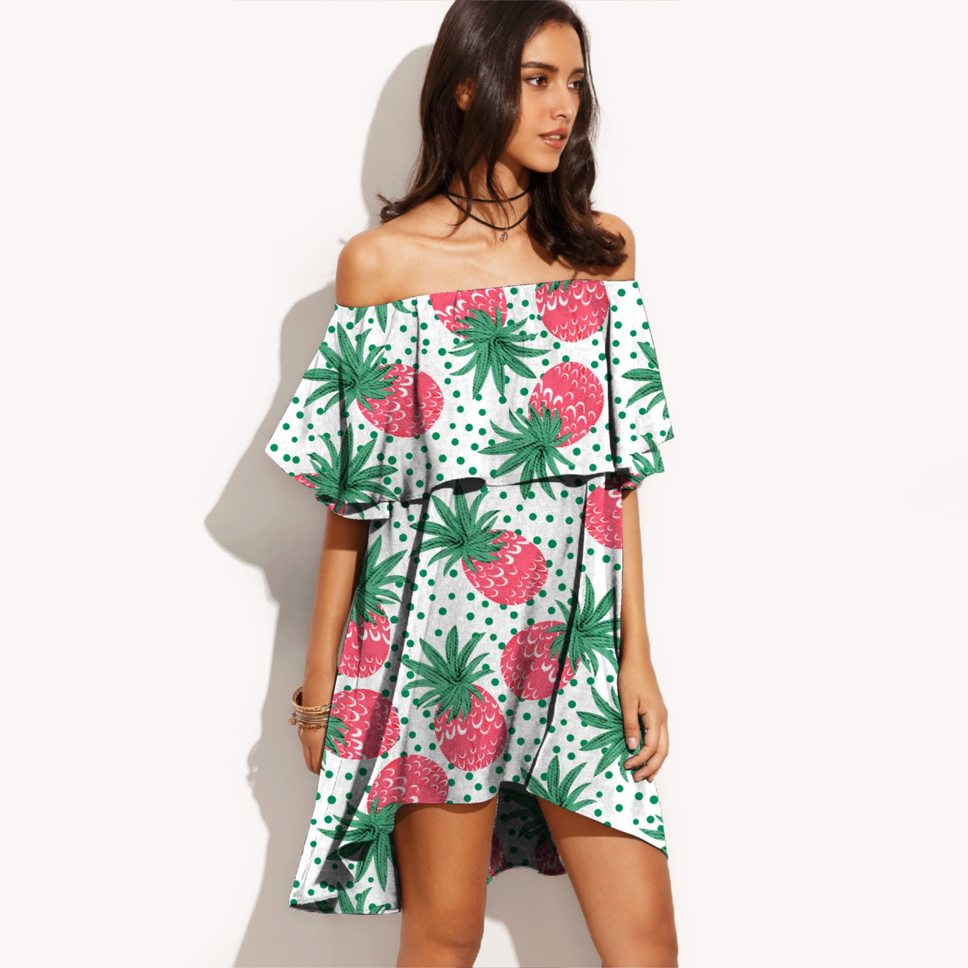 plus size pineapple dress