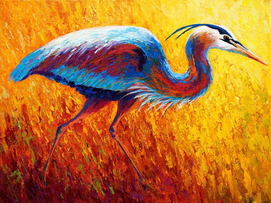 2019 Artwork Blue Heron 2 Unframed Modern Canvas Wall Art For Home 2019 Artwork Blue Heron 2 Unframed Modern Canvas Wall Art For Home And Office Decoration Oil Painting Animal Painatings Frame