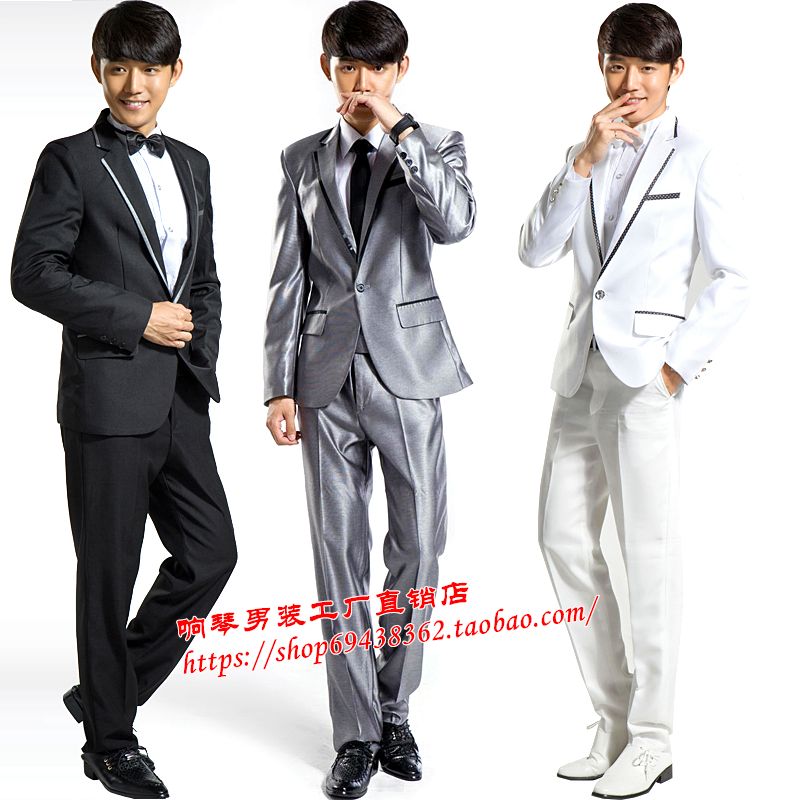 2019 Men S Singers Wedding Ceremony Host Men S Dresses Korean Black