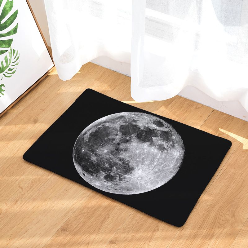 Custom Make 40x60cm 50x80cm Moon Printed Entrance Floor Mat Anti