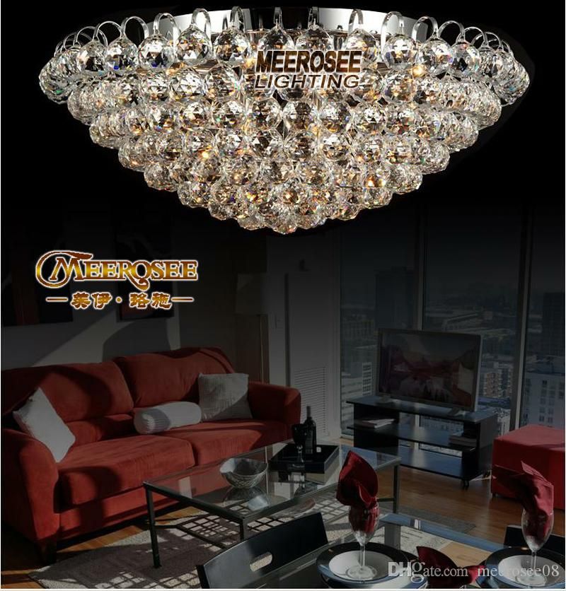 Diamond Design Crystal Ceiling Light Fixture Modern Lustre Crystal Light Fitting Home Deco Cristal Lamp With Gold Silver Color