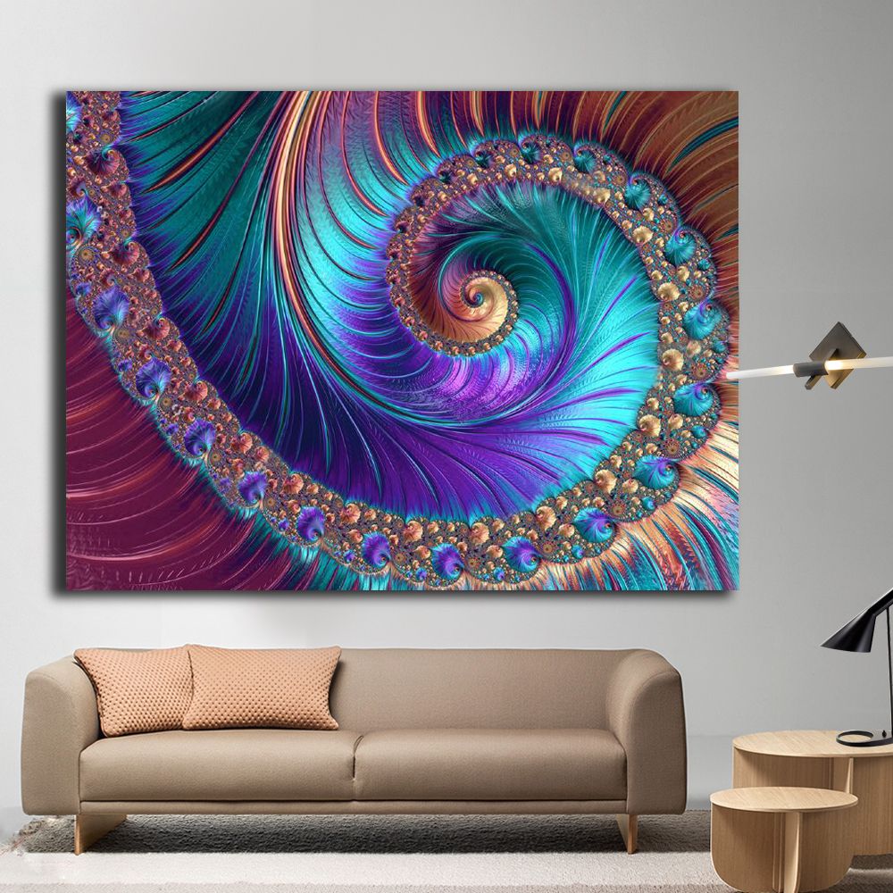 Großhandel 1 Stücke Große Abstrakte Fraktale Muster ...