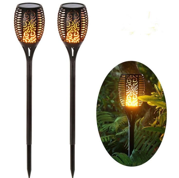 2018 Solar Powered Led Flame Lamp Waterproof 96leds Dancing 2018 Solar Powered Led Flame Lamp Waterproof 96leds Dancing Flickering Torch Light Outdoor Fire Lights Garden Decoration Ooa5193 From