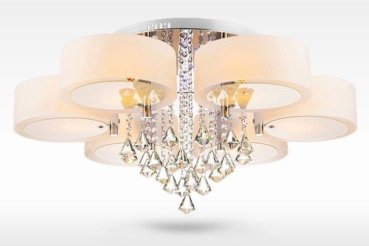 Plafoniere Led A Soffitto Moderno Dimmerabile : Acquista moderno lustre cristallo dimmerabile led lampadari