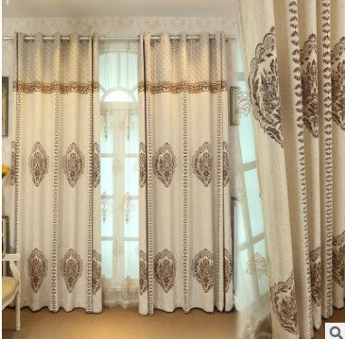 New High End Cashmere Imitation Oushixuenier Curtain Villa High