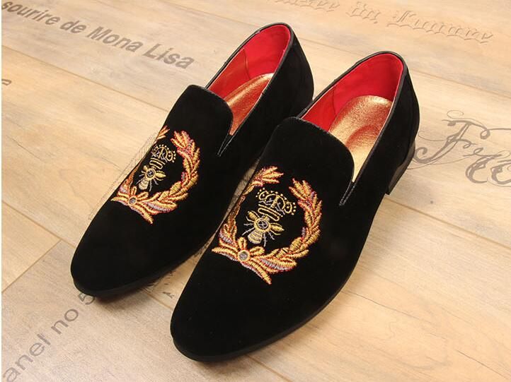 sapato de veludo masculino