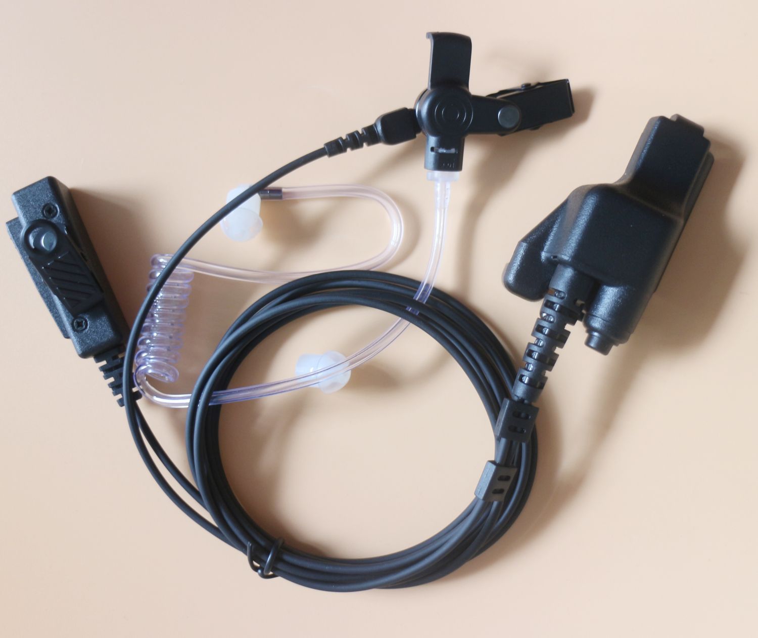 FBI Style Headset Earpiece Mic Covert For Motorola Walkie Surveillance Earpiece Headset Mic For Motorola Two Way Radio