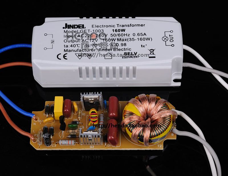 2021 AC220V JINDEL Electronic Transformer AC12V For Halogen Light Beads ...