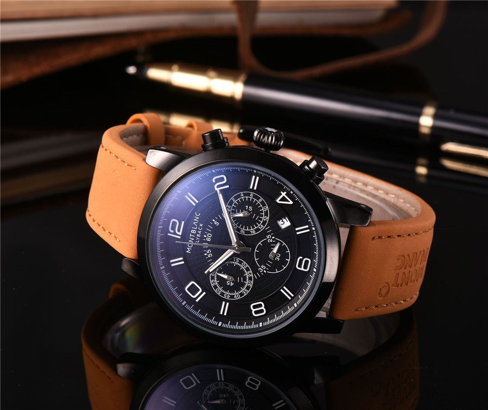 Mont LOGO Brand Watch High Quality Men Watch Full Function Six Pin