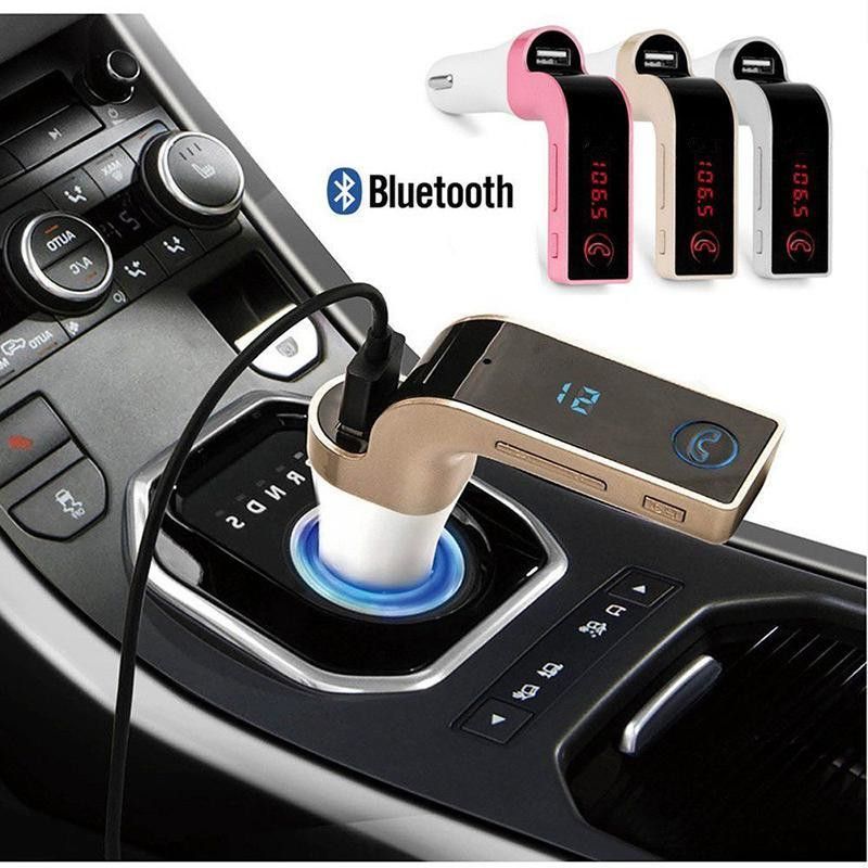 G7 Car Wireless Bluetooth Mp3 Fm Transmitter Modulator 2.1a Car Charger