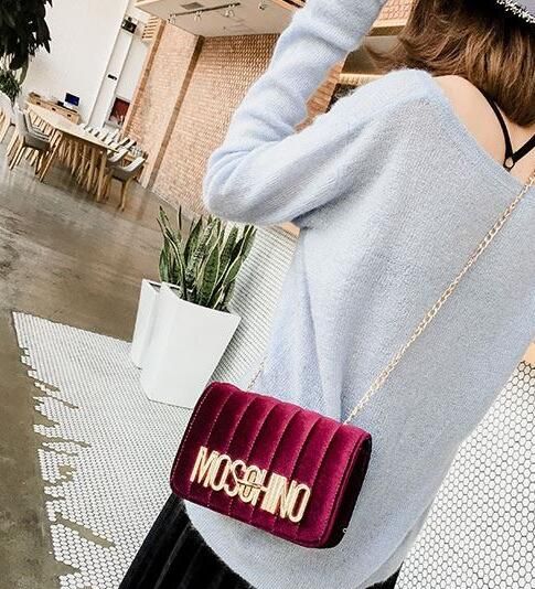 moschino velvet crossbody