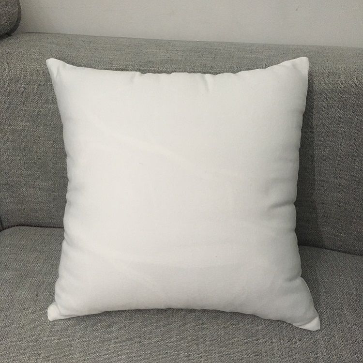 16x16 White Polyester Pillow Case Pure White Pillow Cover Blank 100