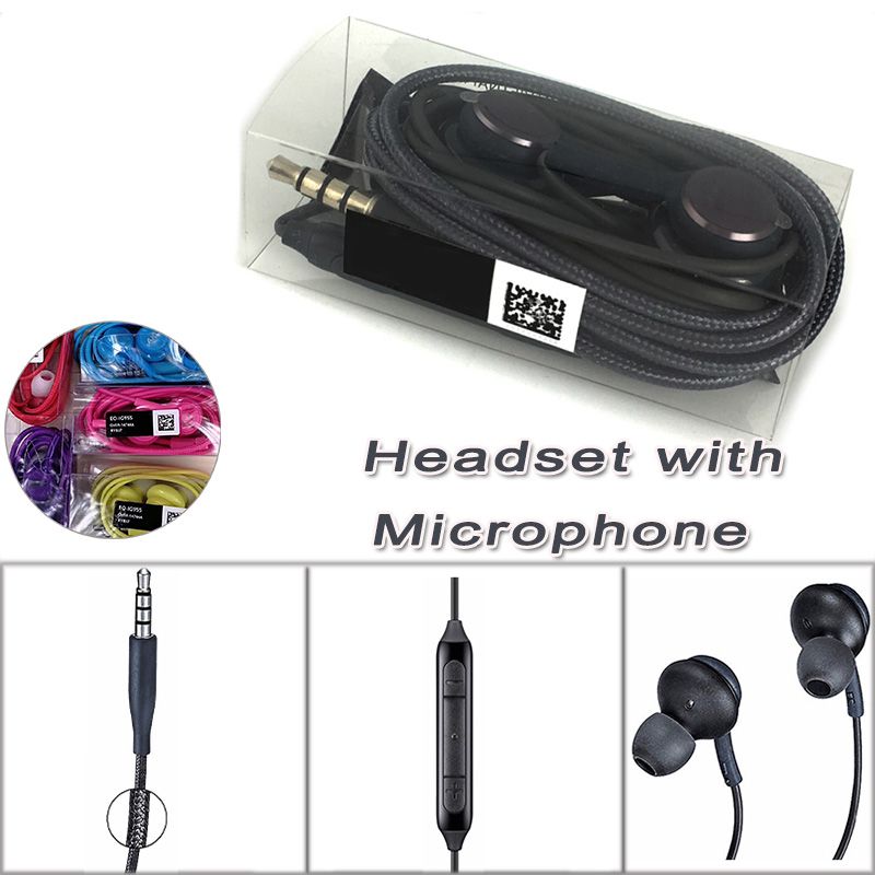 For S8 In Ear Stereo Earphone Mic Volume Control Low Bass Noise