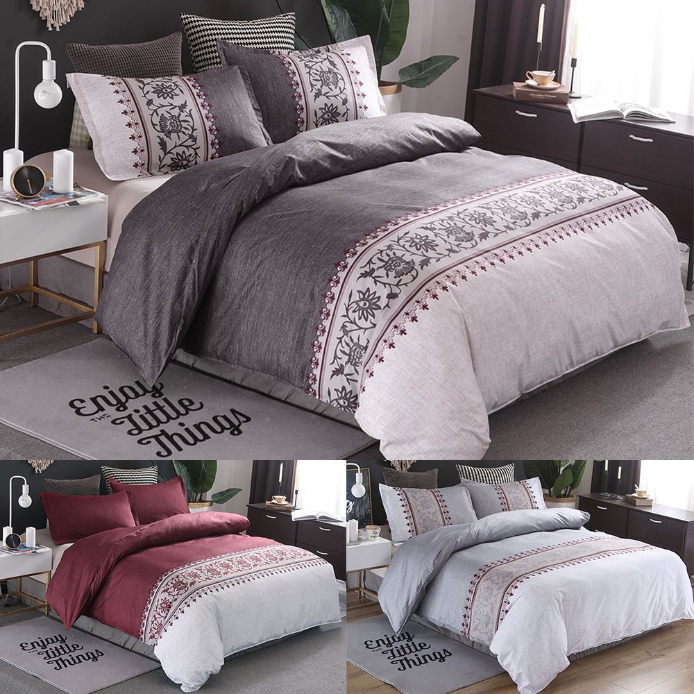New Duvet Quilt Cover Bed Pillow For Comforter Bedding Sets New Duvet Quilt Cover Bed Pillow For Comforter Bedding Sets Single Double King Size Family S Children Cotton Satin Denim Bedroom