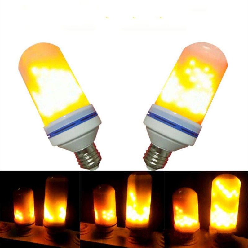 E27 E26 Led Flickering Flame Light Bulbs 2835 Beads Simulated E27 E26 Led Flickering Flame Light Bulbs 2835 Beads Simulated Decorative Atmosphere Lighting Decoration Lamp 7w Bulb Candelabra