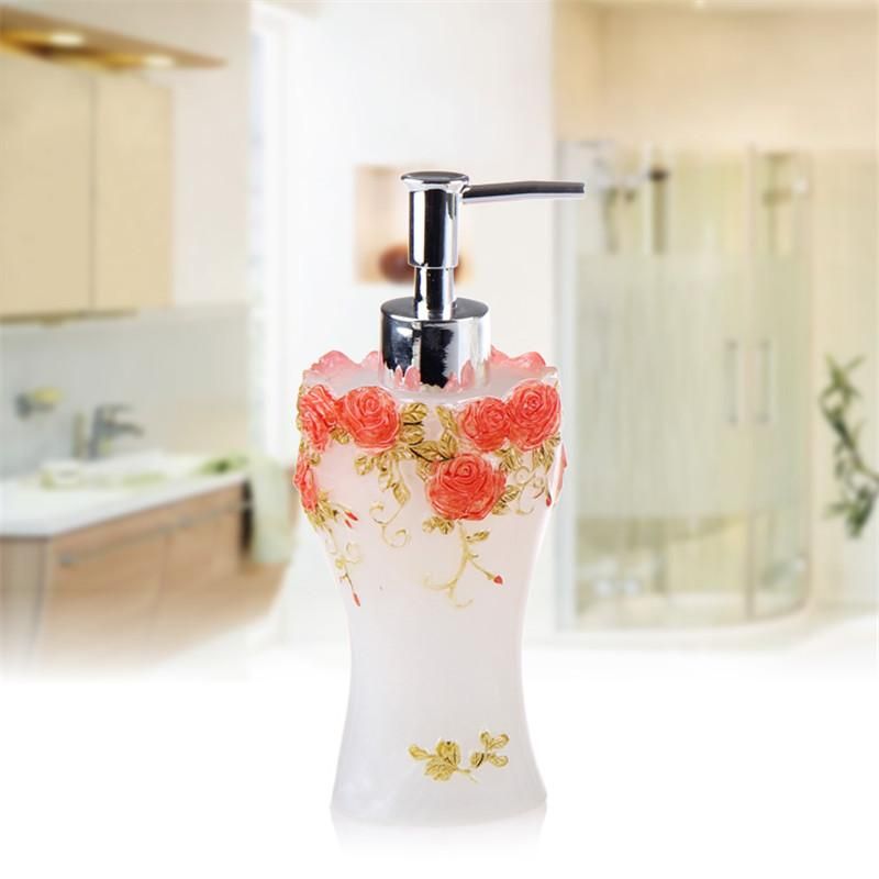 Whole Bathroom Soap Dispenser Set Vintage Rose Flower Whole Bathroom Soap Dispenser Set Vintage Rose Flower Jar Lotion Home Decor Storage Bottles Jars Romantic Garden From China