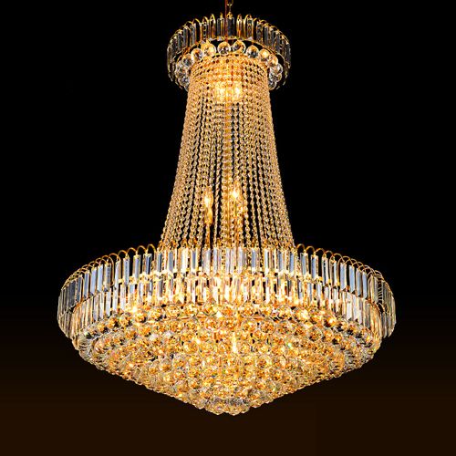 Luxury Royal Empire Crystal Chandelier Large Pendant Luxury Royal Empire Crystal Chandelier Large Pendant Chandeliers Light For Hotel Lobby Double Floor Villa Construction Project Ce 5