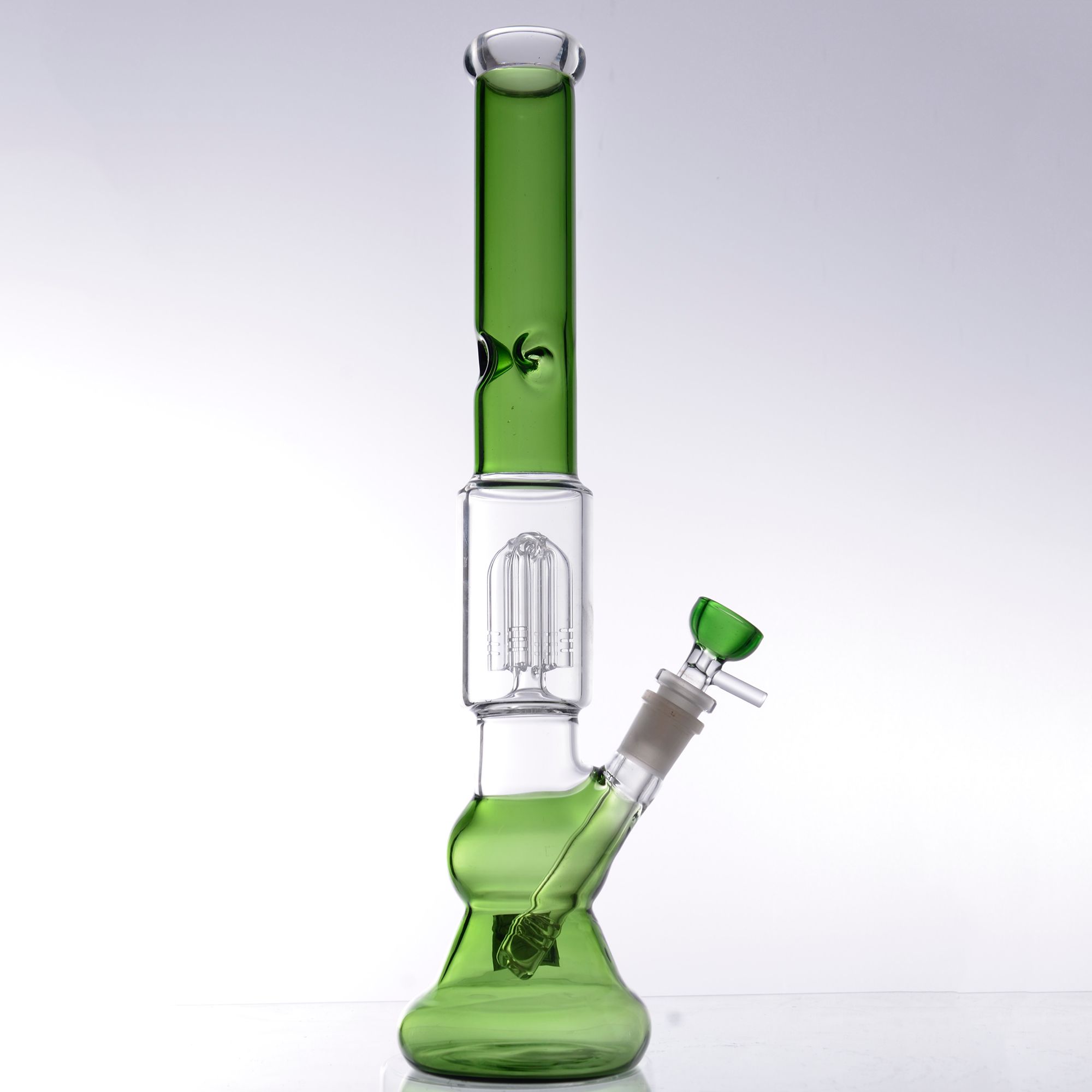2020 Grace Glass Bong Free Ship 18.8mm Tree Perc Straight Tube Bong