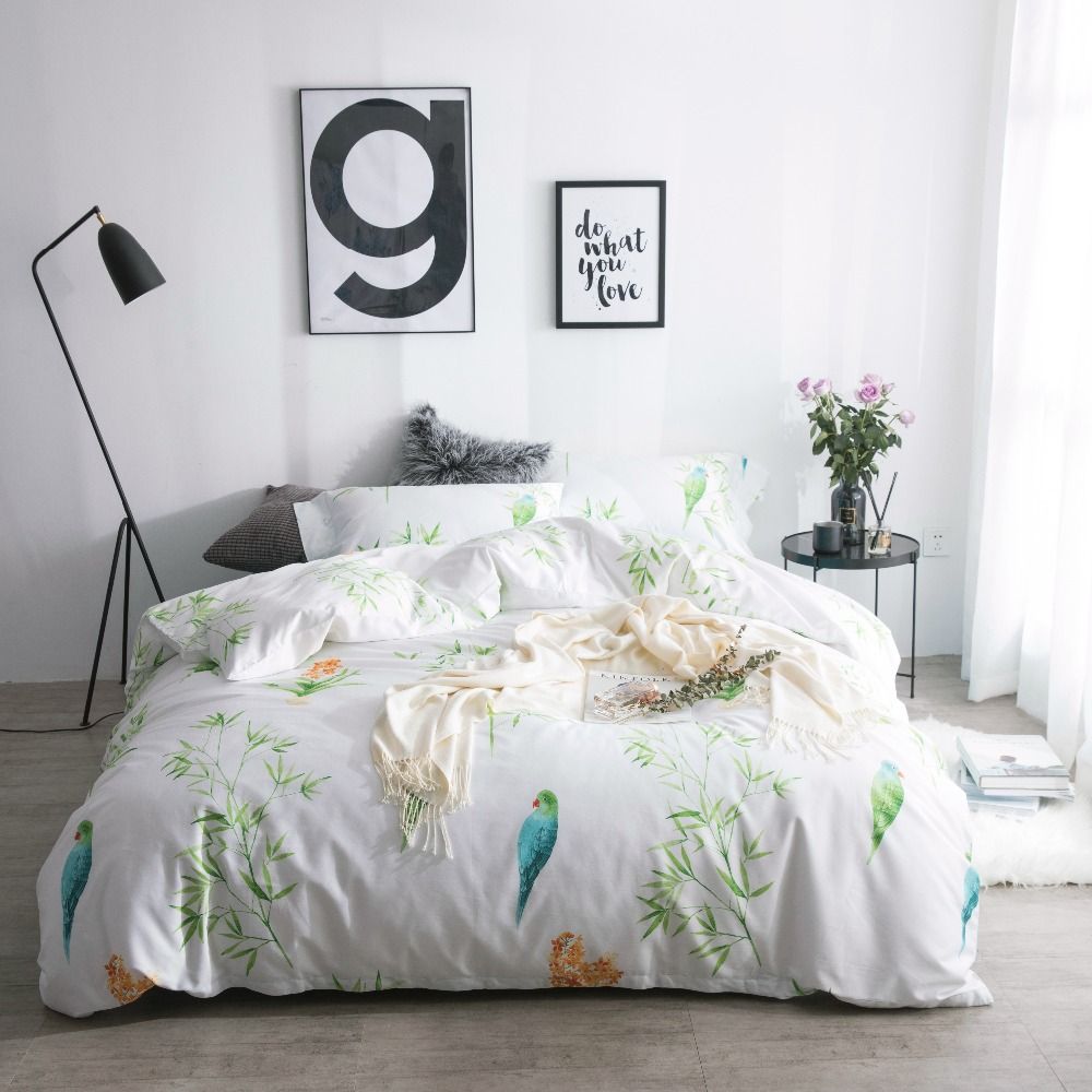 Bird Bedding Luxury Bed Linen Egyptian Queen Bird Bedding Luxury Bed Linen Egyptian Queen Size Spreads Satin Plant Set Pillowcases Full Comforter Sets King Duvet