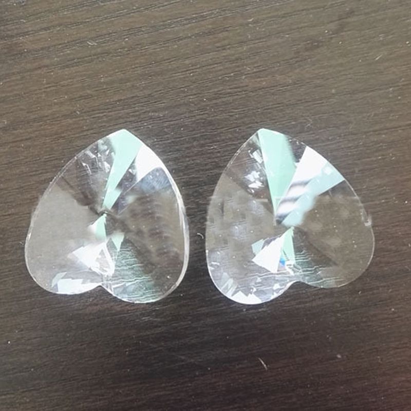40mm Celar K9 cristal forme de coeur Lustre Prismes Pendentif Suncatcher Pendentifs Hanging gouttes Décoration