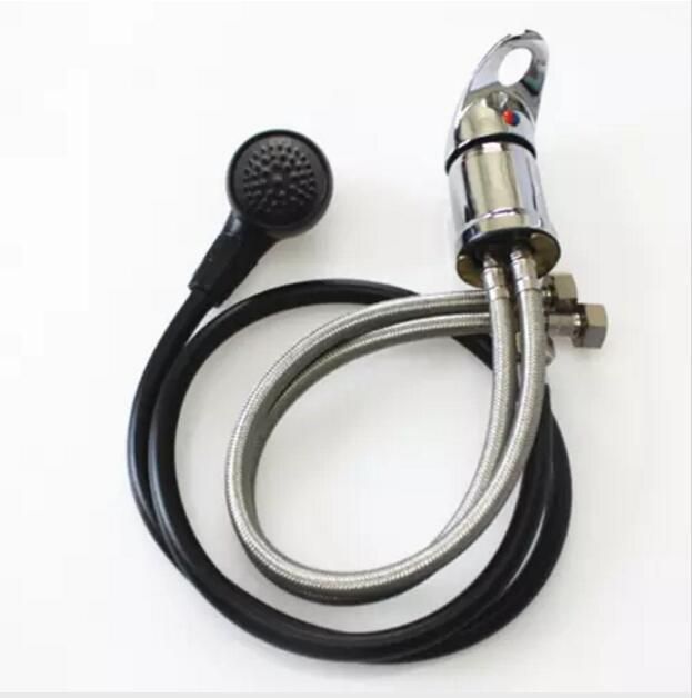Stainless Steel Basin Faucet Chrome Shampoo Bed Shower Faucets
