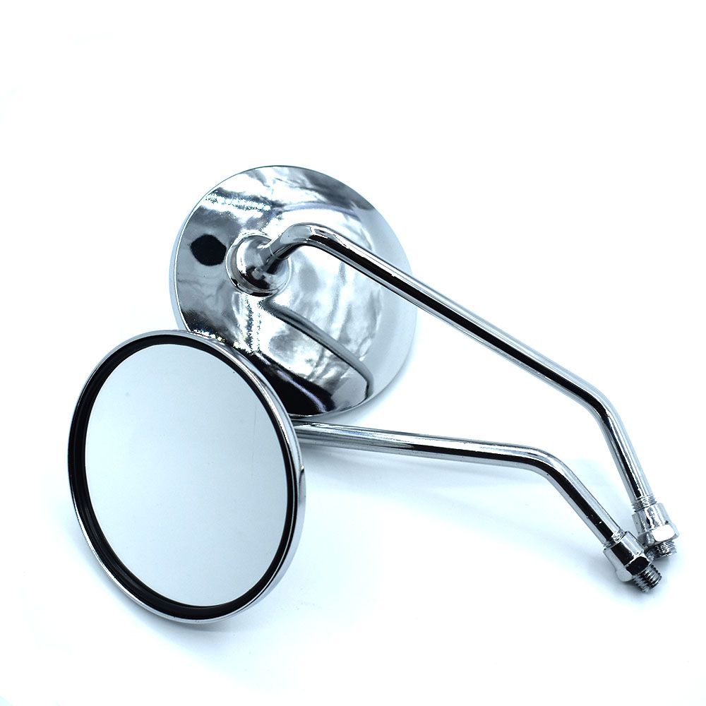 For Round Billet Hand Bar Rear View Side Mirror Motorcycle Harley Davidson
