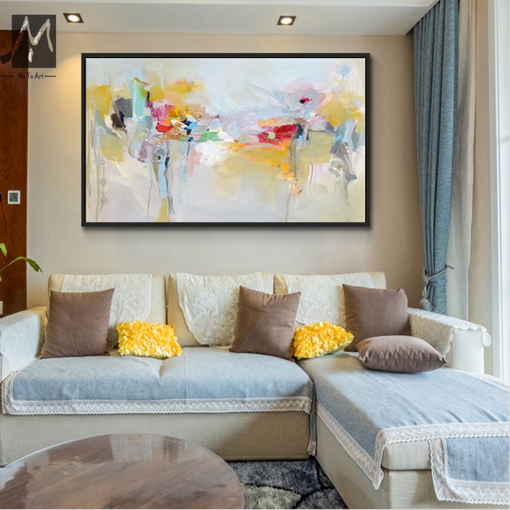 2018 Large Canvas Wall Art Acrylic Painting Modern Paintings 2018 Large Canvas Wall Art Acrylic Painting Modern Paintings Hand Painted Oil Pictures For Bedroom From Qinqinmeling