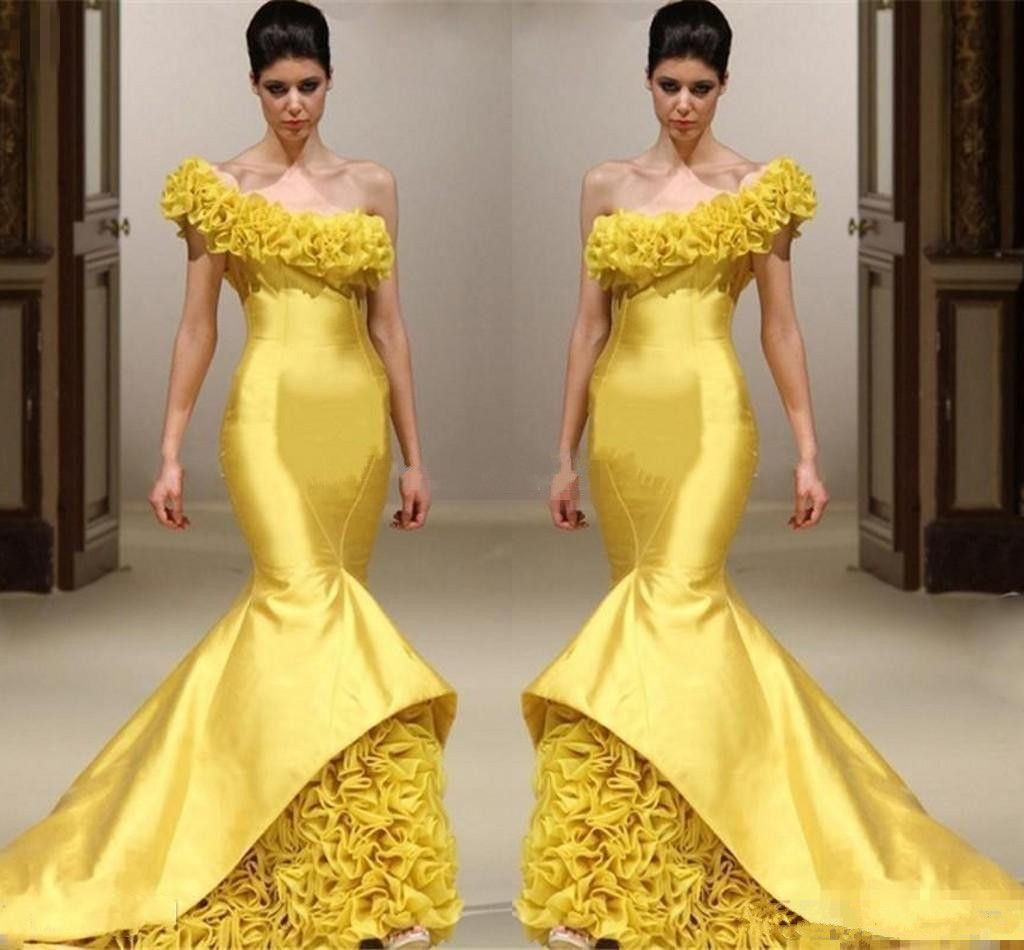 robe soirée jaune