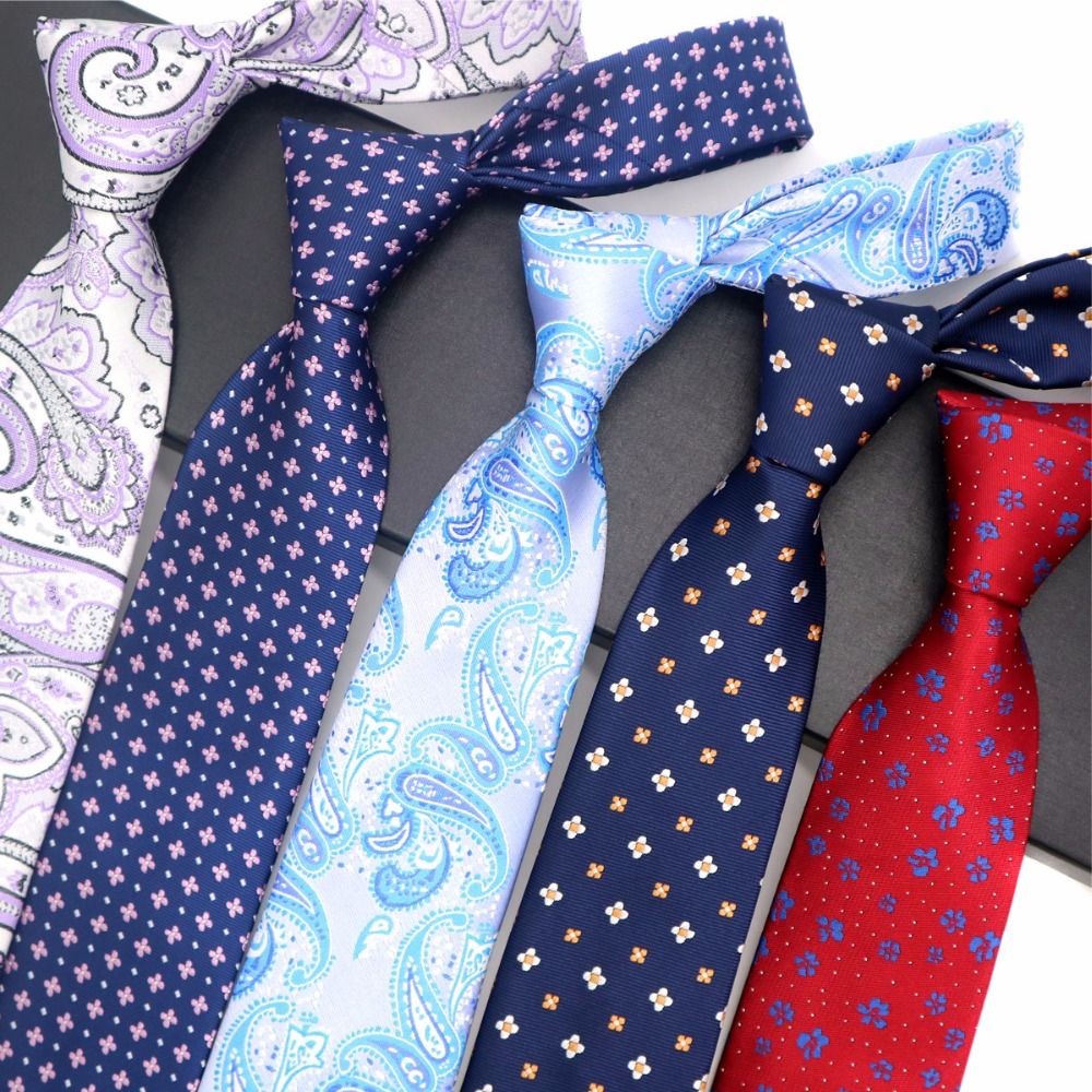 2019 19 patterns 8cm mens tie 100 silk necktie jacquard floral