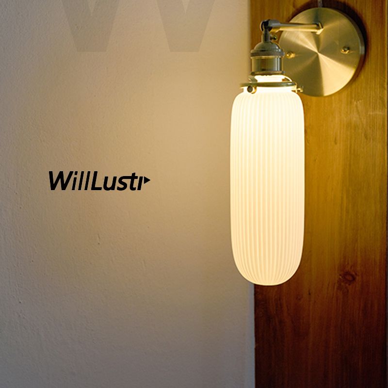 2018 White Pleated Ceramic Wall Sconce Lamp Porcelain Light 2018 White Pleated Ceramic Wall Sconce Lamp Porcelain Light Brass Fixture China Shade Dinning Room Bedroom Restaurant Hotel Bedside From