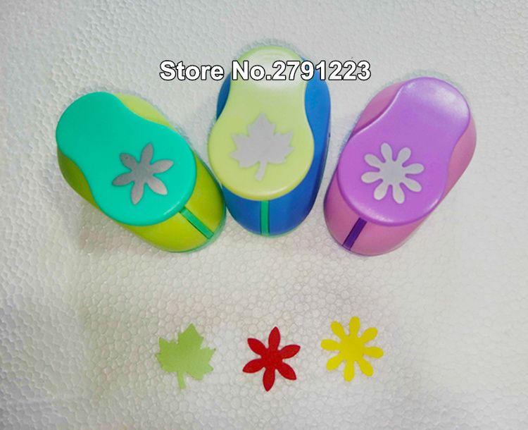 2019 different flowers maple leaf shape 1 inch craft punch set flower shape paper cutter