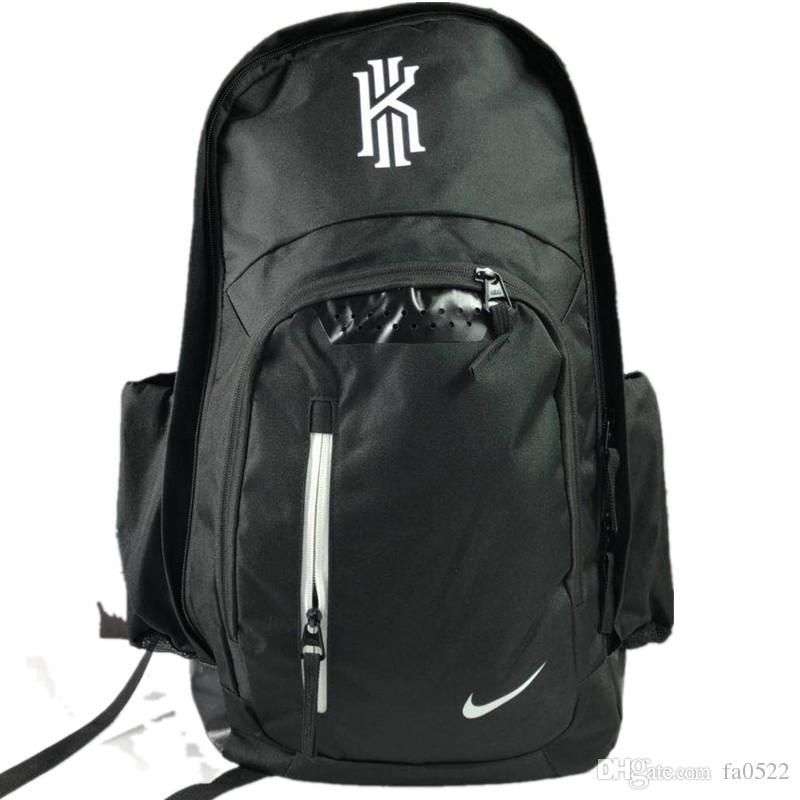 kyrie irving backpack black and gold