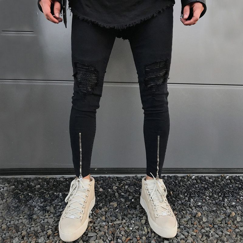 side stripe jeans men