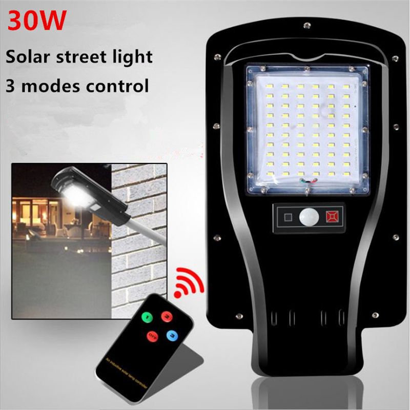 2018 30w Led Solar Street Light Lights Outdoor Lighting 3 Mode 2018 30w Led Solar Street Light Lights Outdoor Lighting 3 Mode Setting 7200mah Lithium Battery With Remote Control From Mikety 134 03 Dhgate Com