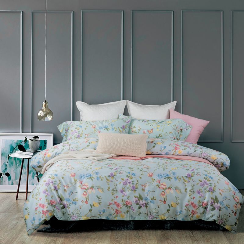 Fresh Fl Queen King Size Bedding Sets Egyptian Cotton Bedlinens Fresh Fl Queen King Size Bedding Sets Egyptian Cotton Bedlinens Customized Flowers Duvet Cover Flat Sheet Pillow Cases Bedroom