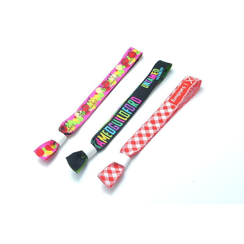 Acquista Il Tessuto Del Nastro Dei Braccialetti Del Tessuto Di Sublimazione Stampato Abitudine Cinga I Braccialetti Del Poliestere Gli Eventi Regolabili Di