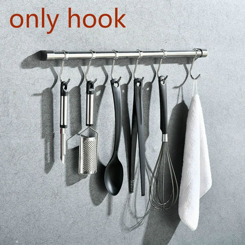 2019 Kitchen Racks Accessories Towel Holder With 6 Stainless 2019 Kitchen Racks Accessories Towel Holder With 6 Stainless Steel Hook Brushed Nickel Wall Mounted Shelves From Qqq541278 35 18 Dhgate