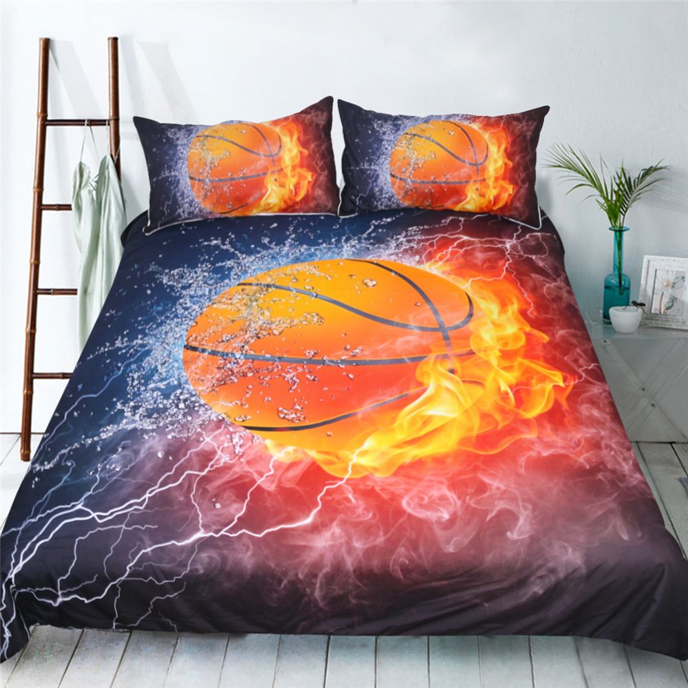 3d Designs Basketboll Sport Bedding Set Queen King Size Reactive 3d Designs Basketboll Sport Bedding Set Queen King Size Reactive Printing Good Fastness Cartoon Tiger Leopard Linon Cat Seatacion Sheets