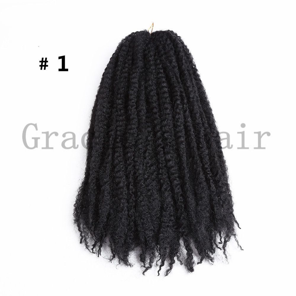 18inch Afro Kinky Twist Hair Bulks Synthetic Braiding Hair Crochet