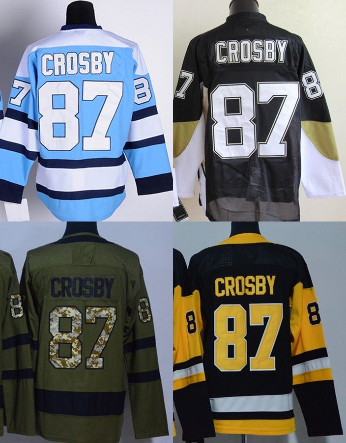 2015 Cheap Hockey Jerseys 87 Sidney Crosby Jersey Old Style Black Blue