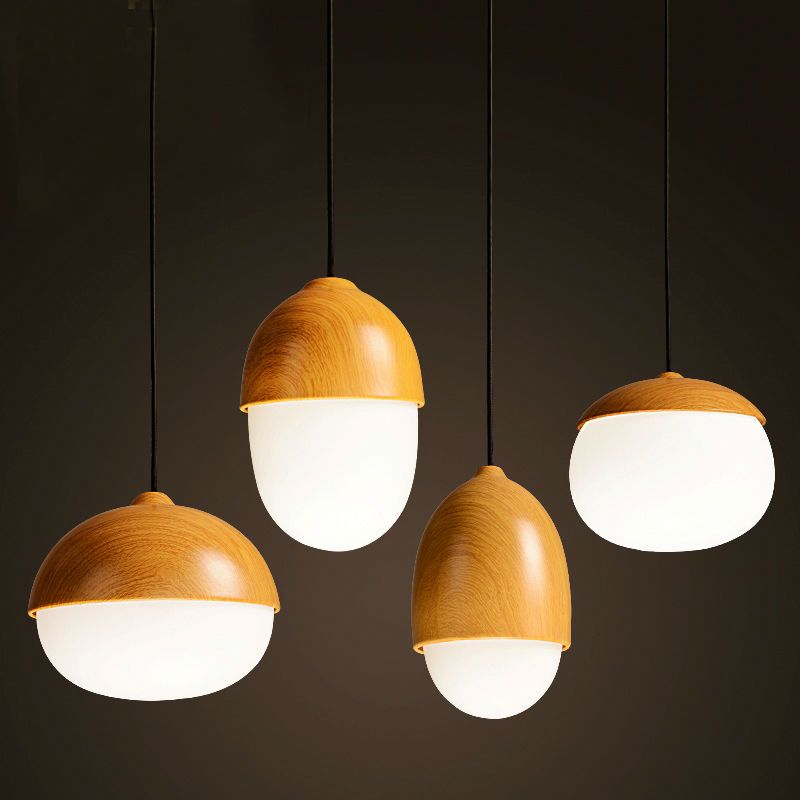 Creative Nuts Pendant Lamp Imitation Wood Light Home Creative Nuts Pendant Lamp Imitation Wood Light Home Decorative Hanging For Bar Cafe Bedroom Rnb46 Ceiling Pendants From