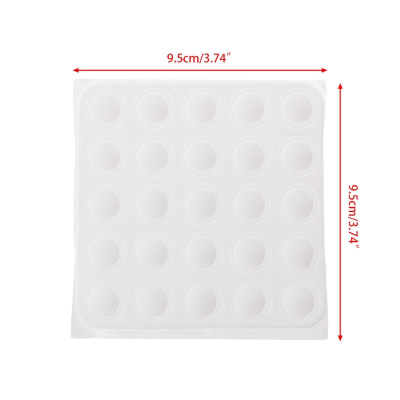 Color Button Uv Gel Polish Display Silicone Label Sticker Manicure Nail Art Tool Home