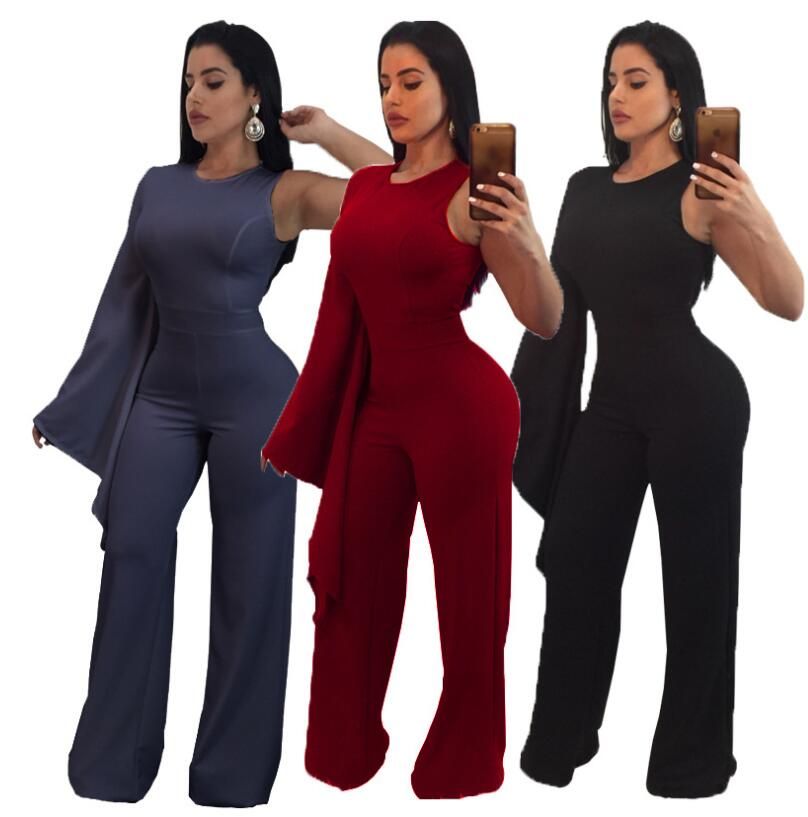 single shoulder jumpsuit