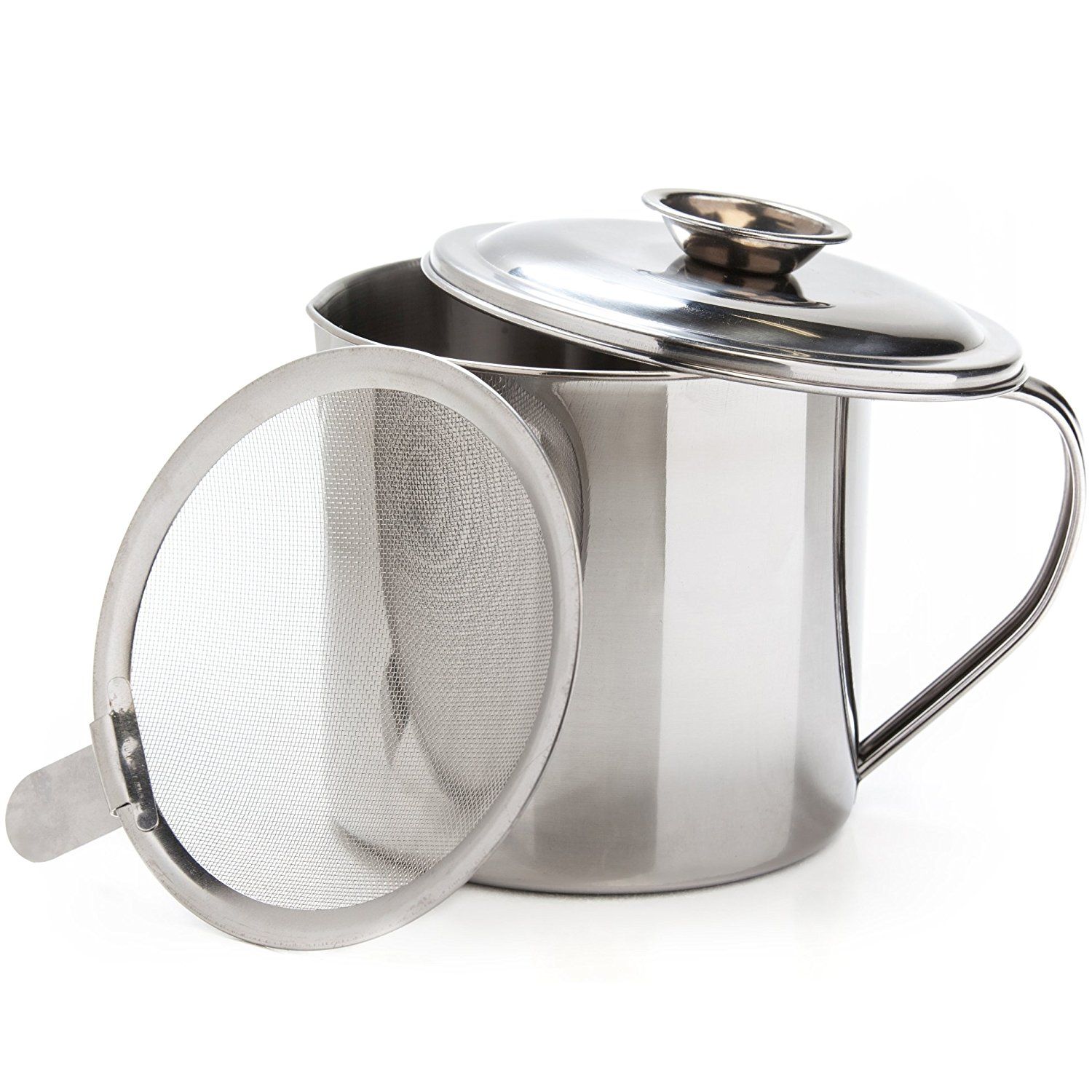 2018 Grease Keeper Container With Strainer Stainless Steel Oil 2018 Grease Keeper Container With Strainer Stainless Steel Oil Storage Catcher For Kitchen Cooking And Bacon From No 9time