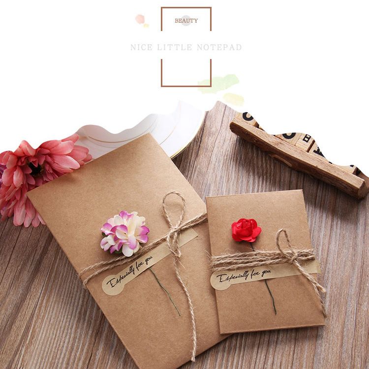 retro s l size hand made greeting card dried flower decor diy christmas card size