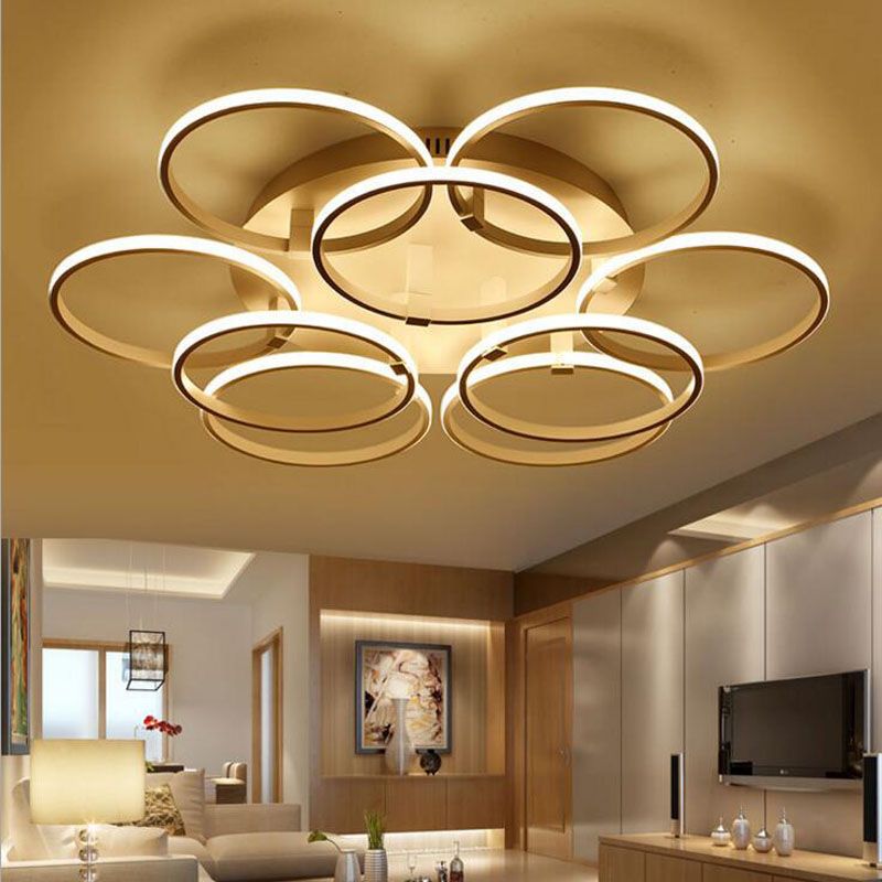 2019 Simple And Modern Living Room Led Ring Ceiling Lamp Bedroom 2019 Simple And Modern Living Room Led Ring Ceiling Lamp Bedroom Aluminum Lighting Fixture Acrylic Lamps For From Hogon 383 24 Dhgate
