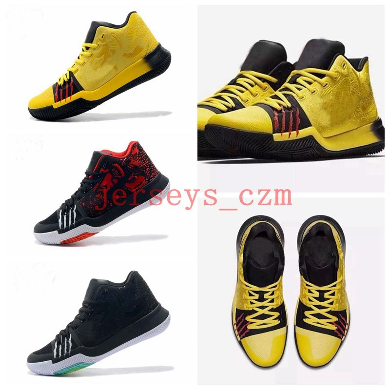 2018 2018 kyrie 3 bruce lee samurai black ice ivory cool grey white 2018 2018 kyrie 3 bruce lee samurai black ice ivory cool grey white multicolor mens basketball shoes black gold christmas sneakers from jerseys czm