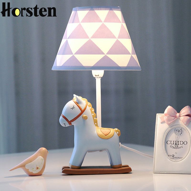 La Lumière Lampe Chambre Led De Bébé Chevet Pour Bureau Creative Poney Table Décoration Mignon Maison Gradation TOukXwPZi