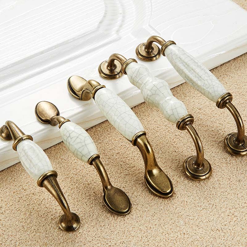2019 Hot Sale Vintage Ceramic Drawer Pull Furniture Funky Cabinet